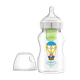 Dr Brown's Options+, butelka antykolkowa z szeroką szyjką, ze smoczkiem, od 3 miesiąca, królik z balonami, 330 ml - miniaturka zdjęcia produktu