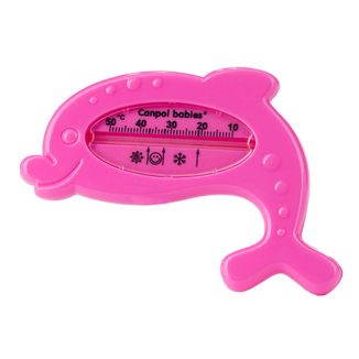 Canpol Babies, termometr kąpielowy, delfin, różowy, od urodzenia, 1 sztuka - zdjęcie produktu