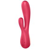 Satisfyer Mono Flex Connect App, wibrator króliczek sterowany aplikacją, czerwony - miniaturka zdjęcia produktu
