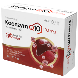 Activlab Pharma Koenzym Q10 100 mg, 30 kapsułek Activlab Pharma Koenzym Q10 100 mg, 30 kapsułek - zdjęcie produktu