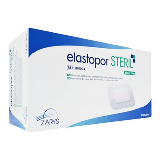 Elastopor STERIL, opatrunek włókninowy z wkładem chłonnym, samoprzylepny, jałowy, 8 cm x 15 cm, 30 sztuk Elastopor STERIL, opatrunek włókninowy z wkładem chłonnym, samoprzylepny, jałowy, 8 cm x 15 cm, 30 sztuk - zdjęcie produktu
