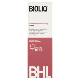 Bioliq BHL, barierowy krem ochronny do rąk, 75 ml USZKODZONE OPAKOWANIE Bioliq BHL, barierowy krem ochronny do rąk, 75 ml USZKODZONE OPAKOWANIE - zdjęcie produktu
