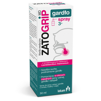Zatogrip MD gardło, spray, 30 ml KRÓTKA DATA Zatogrip MD gardło, spray, 30 ml KRÓTKA DATA - zdjęcie produktu