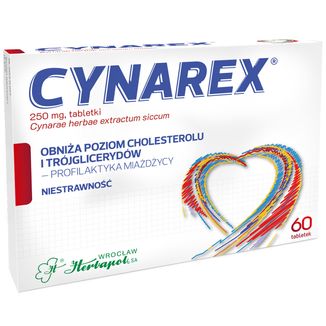 Cynarex 250 mg, 60 tabletek Cynarex 250 mg, 60 tabletek - zdjęcie produktu