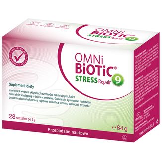 OmniBiotic Stress Repair 9, proszek, 3 g x 28 saszetek - zdjęcie produktu