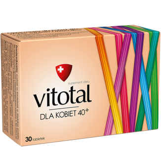 Vitotal dla kobiet 40+, 30 tabletek USZKODZONE OPAKOWANIE - zdjęcie produktu