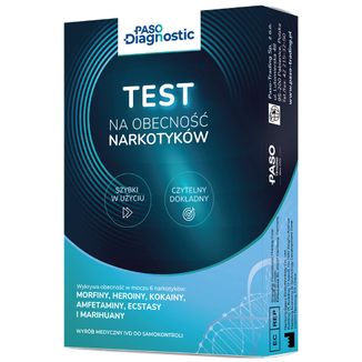 Paso Diagnostic, domowy test na obecność narkotyków w moczu, 1 sztuka - zdjęcie produktu