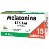 Melatonina LEK-AM 5 mg, 15 tabletek - miniaturka zdjęcia produktu