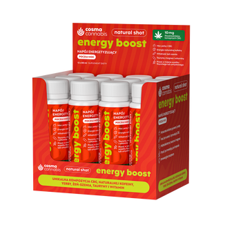 Cosma Cannabis Energy Boost, shot, 12 x 80 ml USZKODZONE OPAKOWANIE Cosma Cannabis Energy Boost, shot, 12 x 80 ml USZKODZONE OPAKOWANIE - zdjęcie produktu