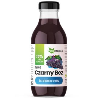 EkaMedica Syrop Czarny Bez, bez dodatku cukru, 300 ml - zdjęcie produktu