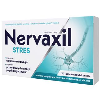 Nervaxil Stres, 30 tabletek powlekanych - zdjęcie produktu