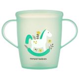 Canpol Babies, kubek otwarty z uchwytami, Toys, zielony, 2/101, od 12 miesiąca, 250 ml - miniaturka zdjęcia produktu