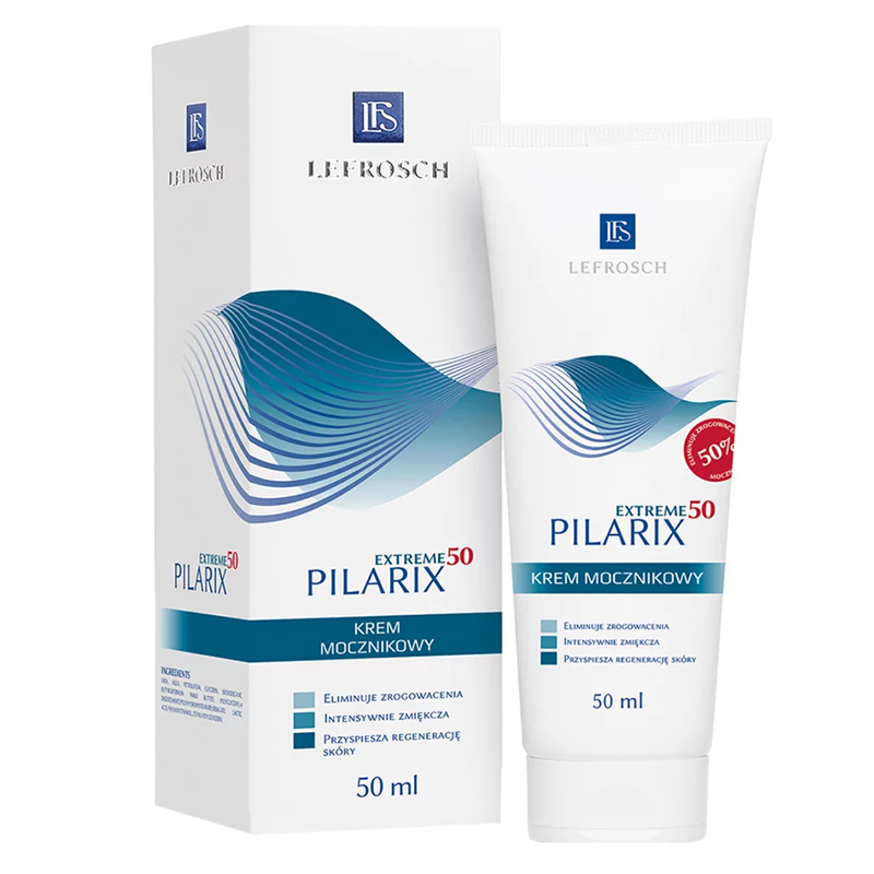 Nieznana Lefrosch Pilarix Extreme 50, krem z 50% zawartością mocznika, 50 ml