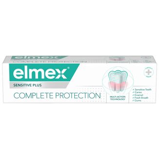 Elmex Sensitive Plus Complete Protection, pasta do zębów, 75 ml USZKODZONE OPAKOWANIE - zdjęcie produktu