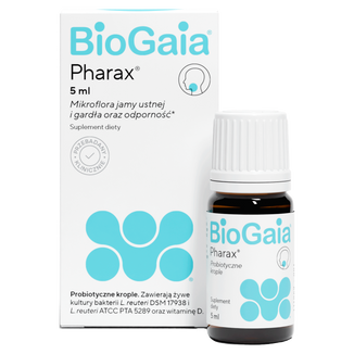 BioGaia Pharax, krople dla dzieci i dorosłych, 5 ml - zdjęcie produktu