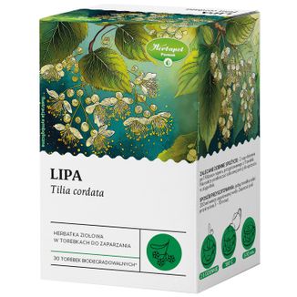 Herbapol Lipa, herbatka ziołowa, 30 saszetek biodegradowalnych KRÓTKA DATA - zdjęcie produktu
