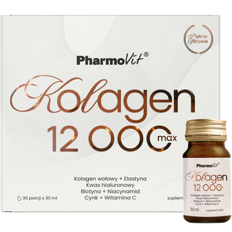 PharmoVit Kolagen 12000 Max, 30 ml x 30 butelek USZKODZONE OPAKOWANIE - zdjęcie produktu