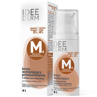 Idee Derm, krem wybielający przebarwienia z blokerem melaniny, 50 ml USZKODZONE OPAKOWANIE Idee Derm, krem wybielający przebarwienia z blokerem melaniny, 50 ml USZKODZONE OPAKOWANIE - zdjęcie produktu