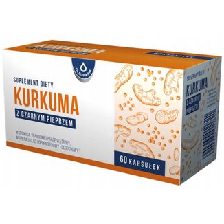 Oleofarm Kurkuma z czarnym pieprzem, 60 kapsułek USZKODZONE OPAKOWANIE Oleofarm Kurkuma z czarnym pieprzem, 60 kapsułek USZKODZONE OPAKOWANIE - zdjęcie produktu