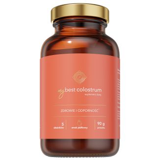 MyBestColostrum, dla dorosłych i dzieci od 3 lat, smak jabłkowy, 90 g KRÓTKA DATA - zdjęcie produktu