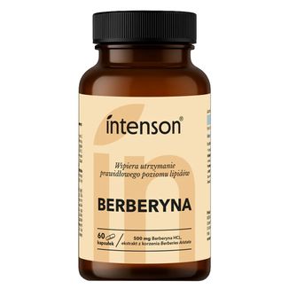 Intenson Berberyna, chlorowodorek berberyny, 60 kapsułek Intenson Berberyna, chlorowodorek berberyny, 60 kapsułek - zdjęcie produktu