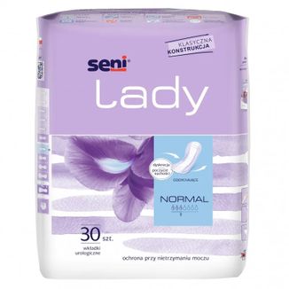 Seni Lady, wkładki urologiczne dla kobiet, Normal, 30 sztuk - zdjęcie produktu
