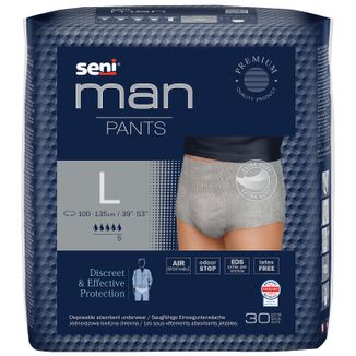 Seni Man Pants, majtki chłonne dla mężczyzn, rozmiar L, 100-135 cm, 30 sztuk - zdjęcie produktu