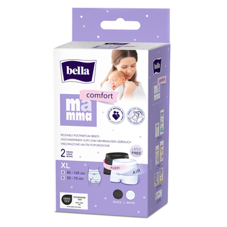 Bella Mamma Comfort, majtki poporodowe, wielorazowe, XL, 2 sztuki - zdjęcie produktu