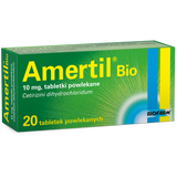 Amertil Bio 10 mg, 20 tabletek powlekanych - miniaturka zdjęcia produktu