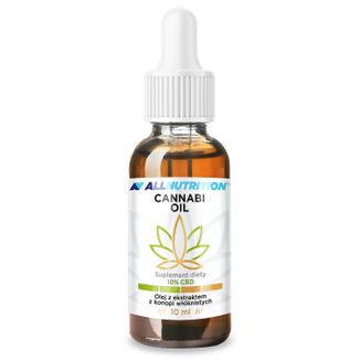 Allnutrition Cannabi Oil 10% CBD, olej z konopi, 10 ml - zdjęcie produktu