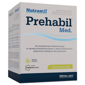 Olimp Nutramil PreHabil Med, preparat odżywczy, smak cytrynowy, 6 saszetek - zdjęcie produktu