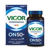 Vigor Multiwitamina On 50+, 90 tabletek USZKODZONE OPAKOWANIE - miniaturka zdjęcia produktu