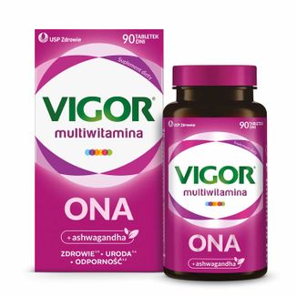 Vigor Multiwitamina Ona, 90 tabletek - zdjęcie produktu