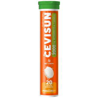 CeviSun 2000 mg, 20 tabletek musujących KRÓTKA DATA - zdjęcie produktu