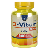 D-Vitum Forte 2000 j.m., żelki, 60 sztuk - miniaturka zdjęcia produktu