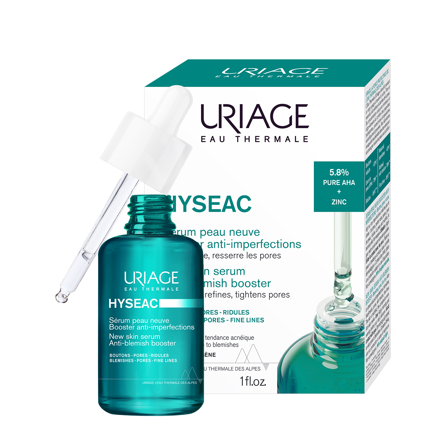 Uriage Uriage Hyseac, serum booster gegen Unreinheiten, 30 ml — Inhaltsstoffe und Bewertung