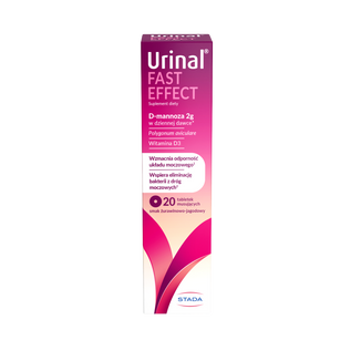 Urinal Fast Effect, smak żurawinowo-jagodowy, 20 tabletek musujących KRÓTKA DATA - zdjęcie produktu