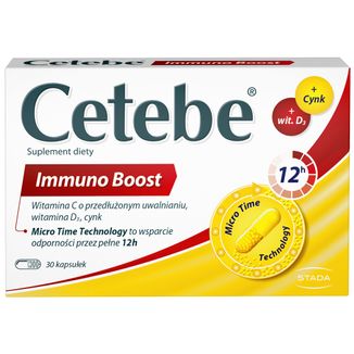 Cetebe Immuno Boost, 30 kapsułek - zdjęcie produktu