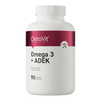 OstroVit Omega 3 + ADEK, 90 kapsułek - zdjęcie produktu