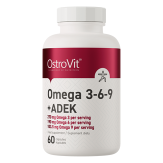 OstroVit Omega 3-6-9 + ADEK, 60 kapsułek - zdjęcie produktu