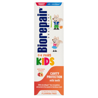 Biorepair Kids, pasta do zębów dla dzieci od 0 do 6 lat, brzoskwiniowa, 50 ml - zdjęcie produktu