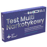 Sam się zbadaj Multi Test Narkotykowy 10w1, domowy test do wykrywania 10 narkotyków w moczu, 1 sztuka USZKODZONE OPAKOWANIE - miniaturka zdjęcia produktu