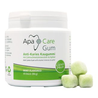 ApaCare Gum Box, gumy do żucia z ksylitolem i wapniem, 45 sztuk ApaCare Gum Box, gumy do żucia z ksylitolem i wapniem, 45 sztuk - zdjęcie produktu