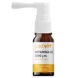 JustVit Witamina D3 1000 j.m., krople, od 1 roku, 10 ml - miniaturka zdjęcia produktu