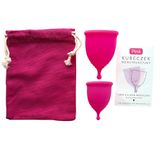 Pink, kubeczek menstruacyjny, rozmiar S i M, 2 sztuki - miniaturka zdjęcia produktu
