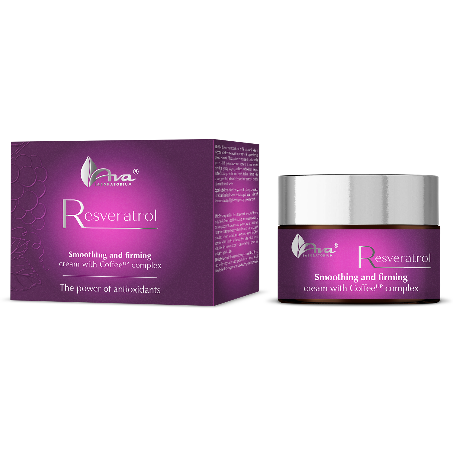Nieznana Ava Resveratrol, Creme z mit Komplex CoffeeUP, 50 ml — Inhaltsstoffe und Bewertung