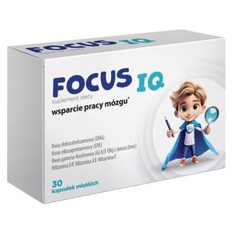 Focus IQ, od 6 lat, 30 kapsułek miękkich - zdjęcie produktu