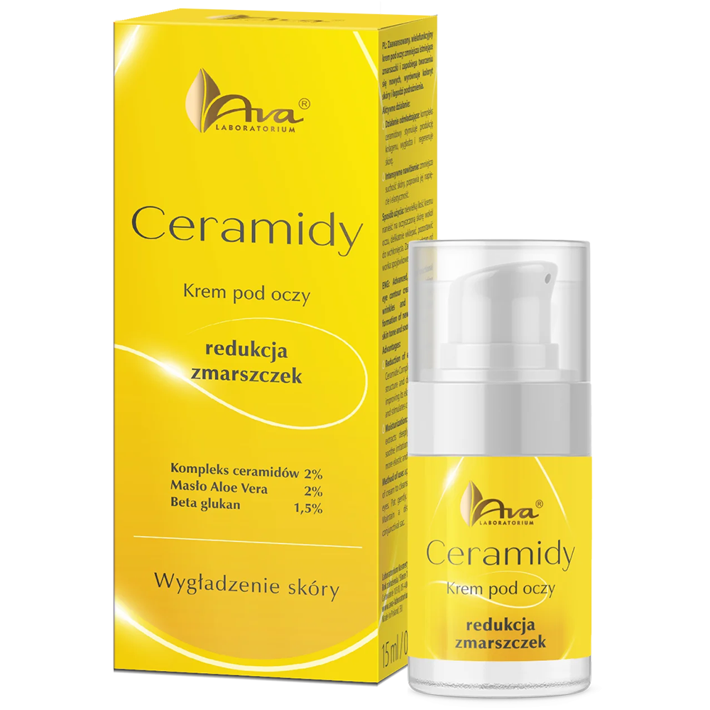 Nieznana Ava Ceramidy, krem pod oczy redukujący zmarszczki, 15 ml