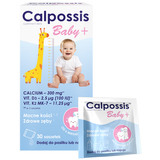 Calpossis Baby+, od 6 miesiąca, 30 saszetek USZKODZONE OPAKOWANIE Calpossis Baby+, od 6 miesiąca, 30 saszetek USZKODZONE OPAKOWANIE - zdjęcie produktu