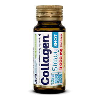 Olimp Collagen Stawy Shot, szklana ampułka, smak czarnej porzeczki, 25 ml - zdjęcie produktu